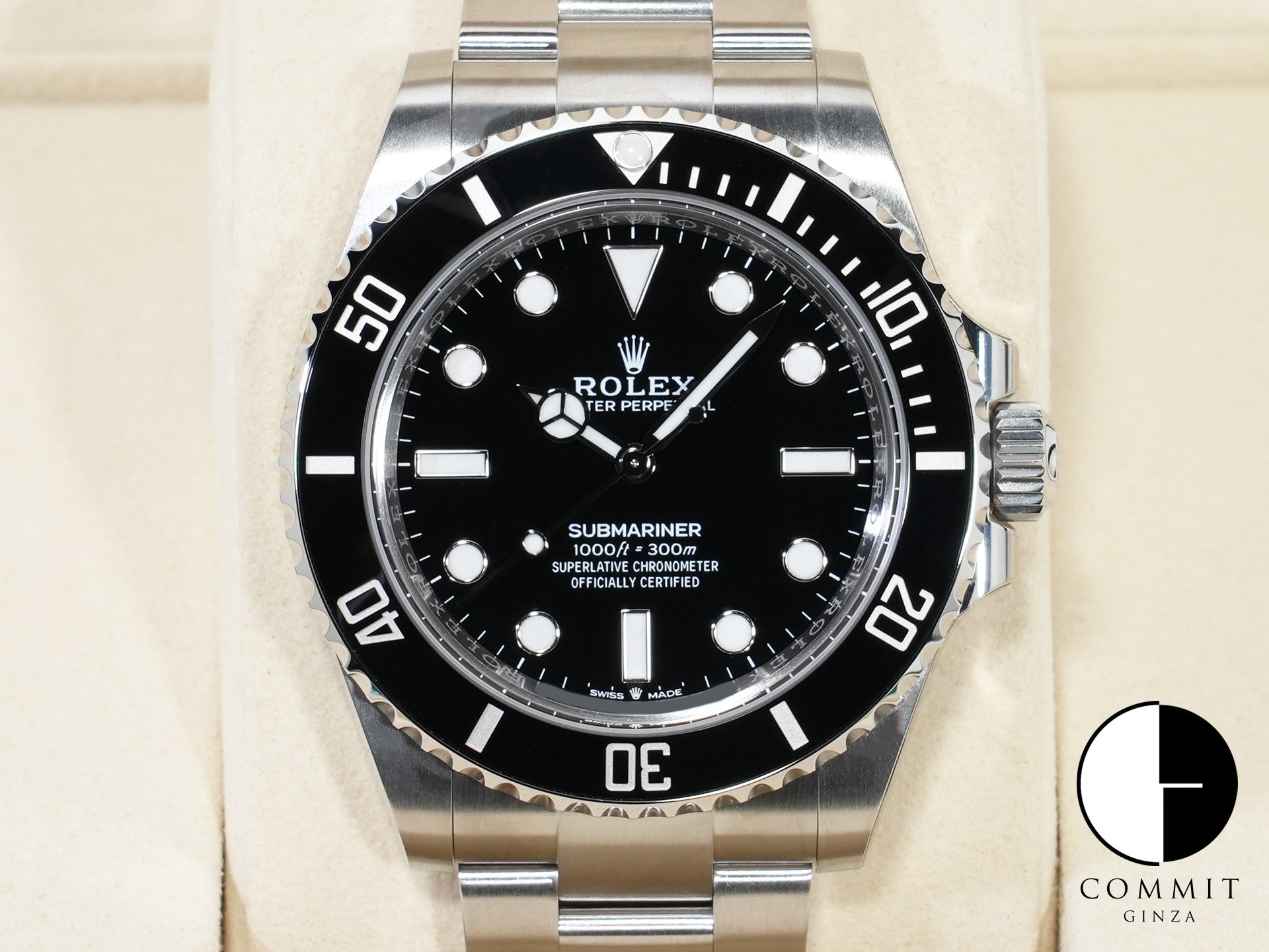 ロレックス サブマリーナー ノンデイト Ref.124060 ステンレススチール ブラック文字盤 未使用 em66m9va
