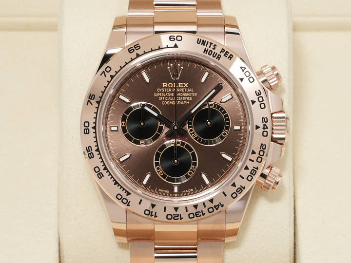 Rolex Daytona Ref. 126505 Everose Gold Chocolate with Bright Black Dial, Unused, b2v6vg8o