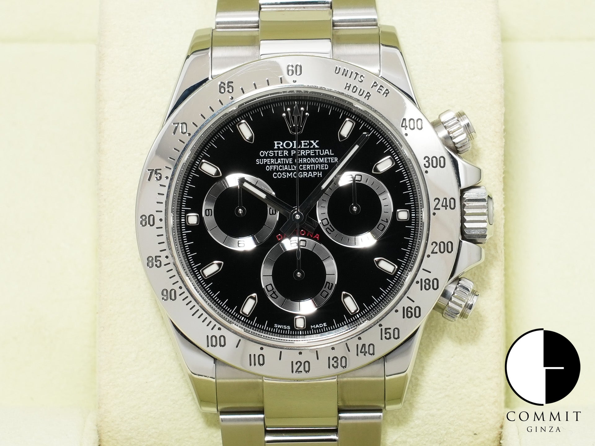 ロレックス デイトナ Ref.116520 ステンレススチール ブラック文字盤 中古 cqs82d2i