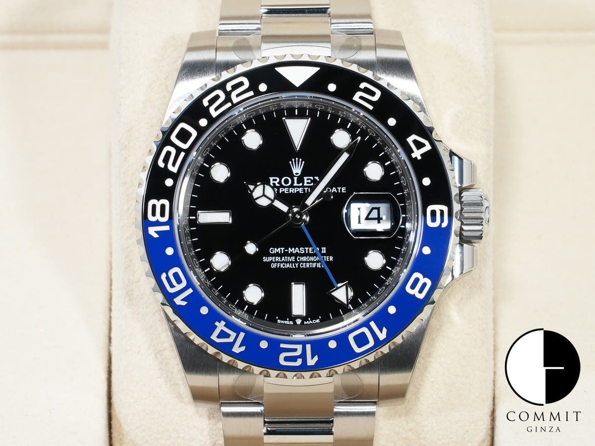 ロレックス GMTマスターII Ref.126710BLNR ステンレススチール ブラック文字盤 オイスターブレスレット 未使用 mkooeo59