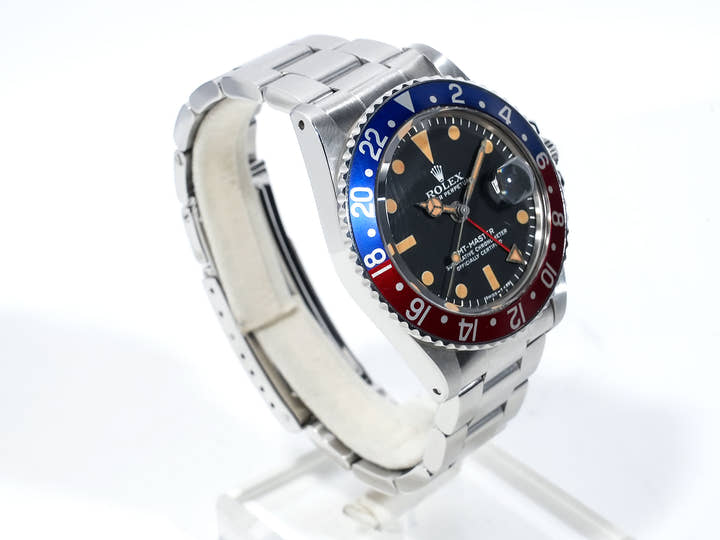 ロレックス GMTマスター Ref.1675 ステンレススチール ブラック文字盤 オイスターブレスレット 中古 abtcy6uf