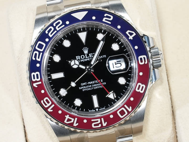 ロレックス GMTマスターII Ref.126710BLRO ステンレススチール ブラック文字盤 オイスターブレスレット 未使用 mupnjsds