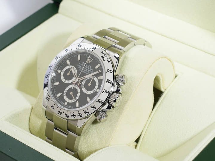 ロレックス デイトナ Ref.116520 ステンレススチール ブラック文字盤 美品 wh9ijr8s