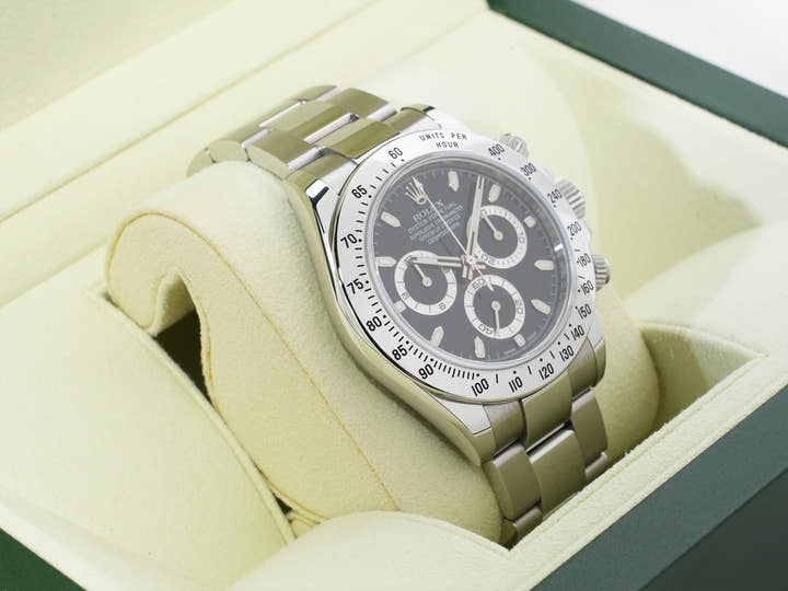 ロレックス デイトナ Ref.116520 ステンレススチール ブラック文字盤 美品 wh9ijr8s