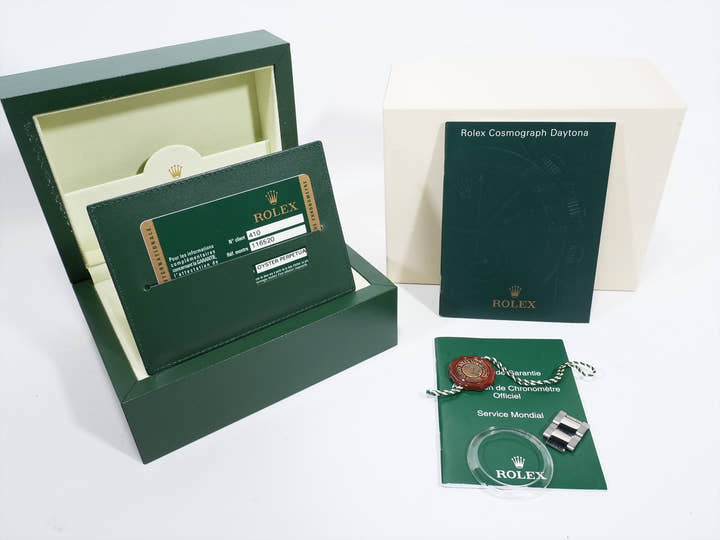 ロレックス デイトナ Ref.116520 ステンレススチール ブラック文字盤 美品 wh9ijr8s
