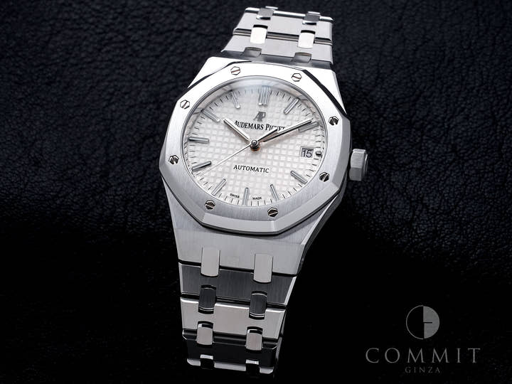 オーデマピゲ ロイヤルオーク Ref.15450ST.OO.1256ST.01 ステンレススチール シルバー文字盤 美品 59knu9fi