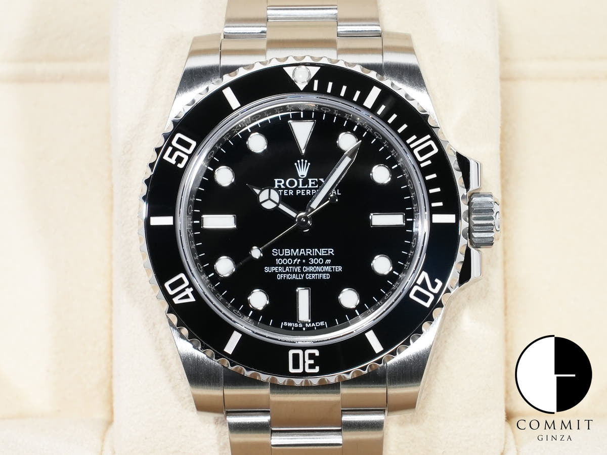 ロレックス サブマリーナー ノンデイト Ref.114060 ステンレススチール ブラック文字盤 美品 xc8ksg39