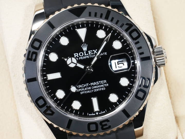 ロレックス ヨットマスター42 Ref.226659 ホワイトゴールド ブラック文字盤 美品 zystdmpm