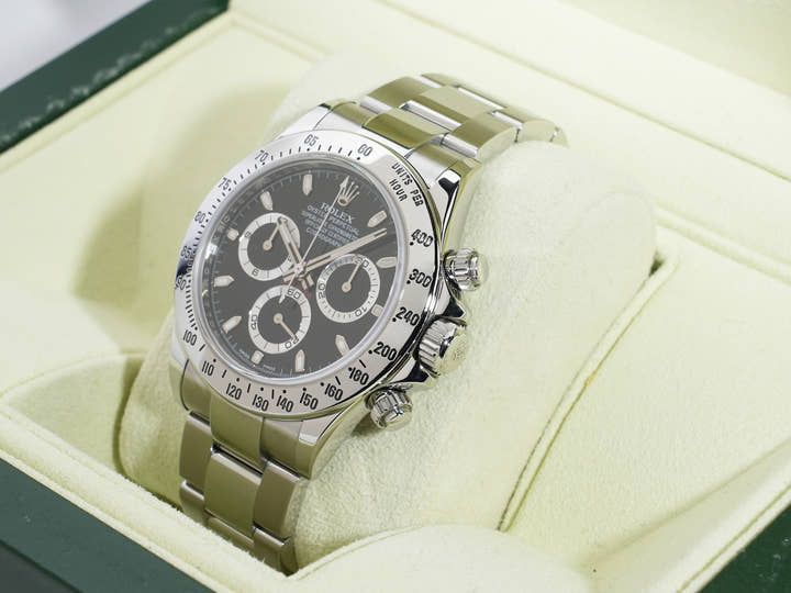 ロレックス デイトナ Ref.116520 ステンレススチール ブラック文字盤 美品 ypu688wz