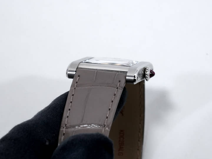 カルティエ タンク ノルマル Ref.WGTA0109 プラチナ シルバー文字盤 美中古 dsn7diuo