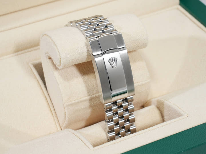 ロレックス デイトジャスト41 Ref.126334 ステンレススチール/ホワイトゴールド スレートローマン文字盤 ジュビリーブレスレット 美中古 fkhg33sc