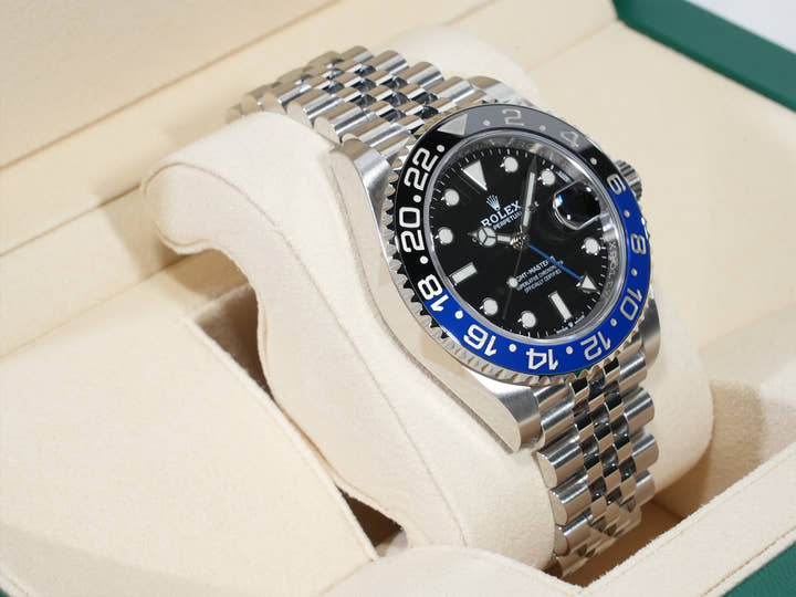 ロレックス GMTマスターII Ref.126710BLNR ステンレススチール ブラック文字盤 ジュビリーブレスレット 美中古 9wnua9vb