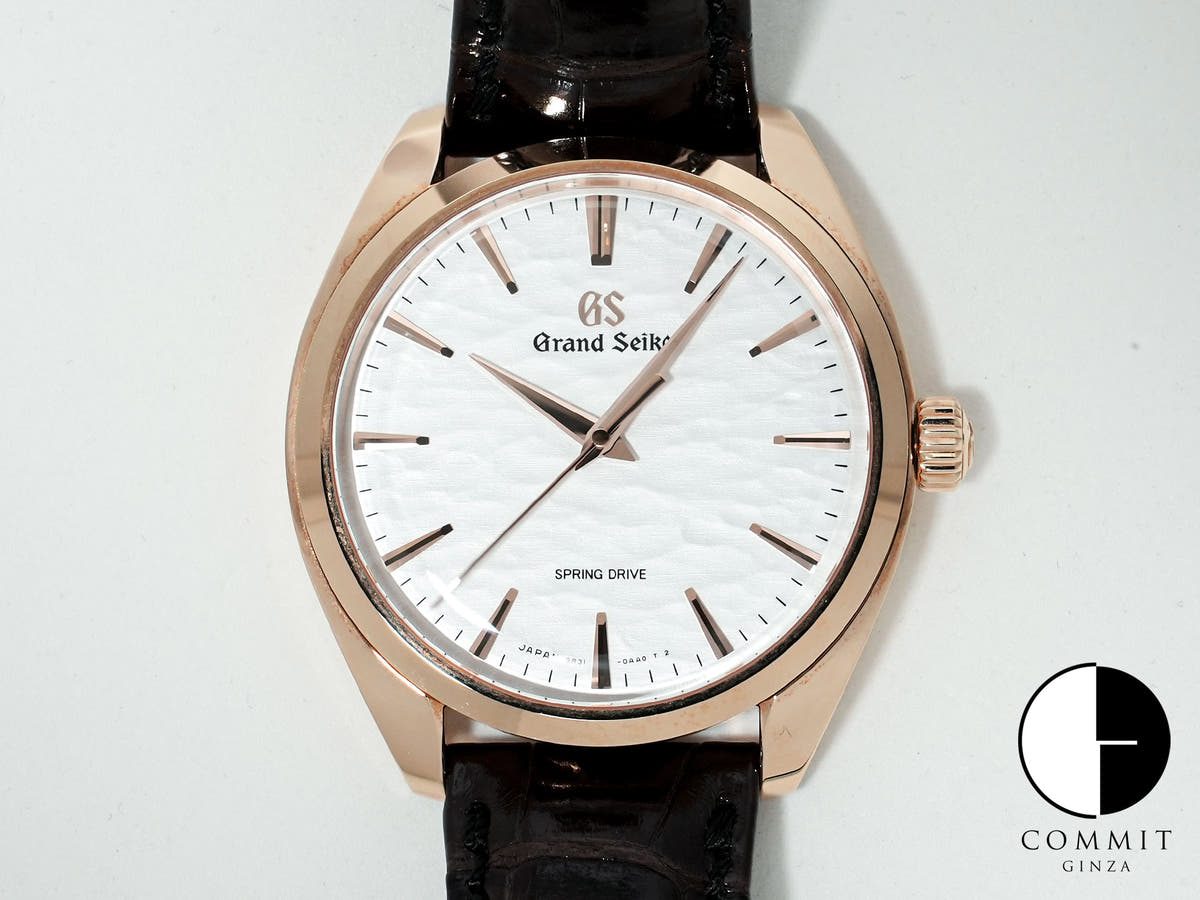 グランドセイコー Elegance Collection 限定モデル Ref.SBGY008 ピンクゴールド 垂り雪文字盤 中古 wohjaebv