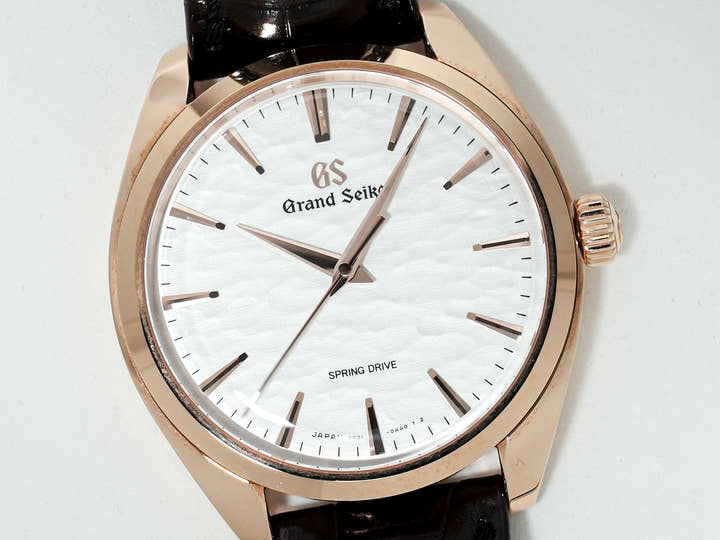 グランドセイコー Elegance Collection 限定モデル Ref.SBGY008 ピンクゴールド 垂り雪文字盤 中古 wohjaebv