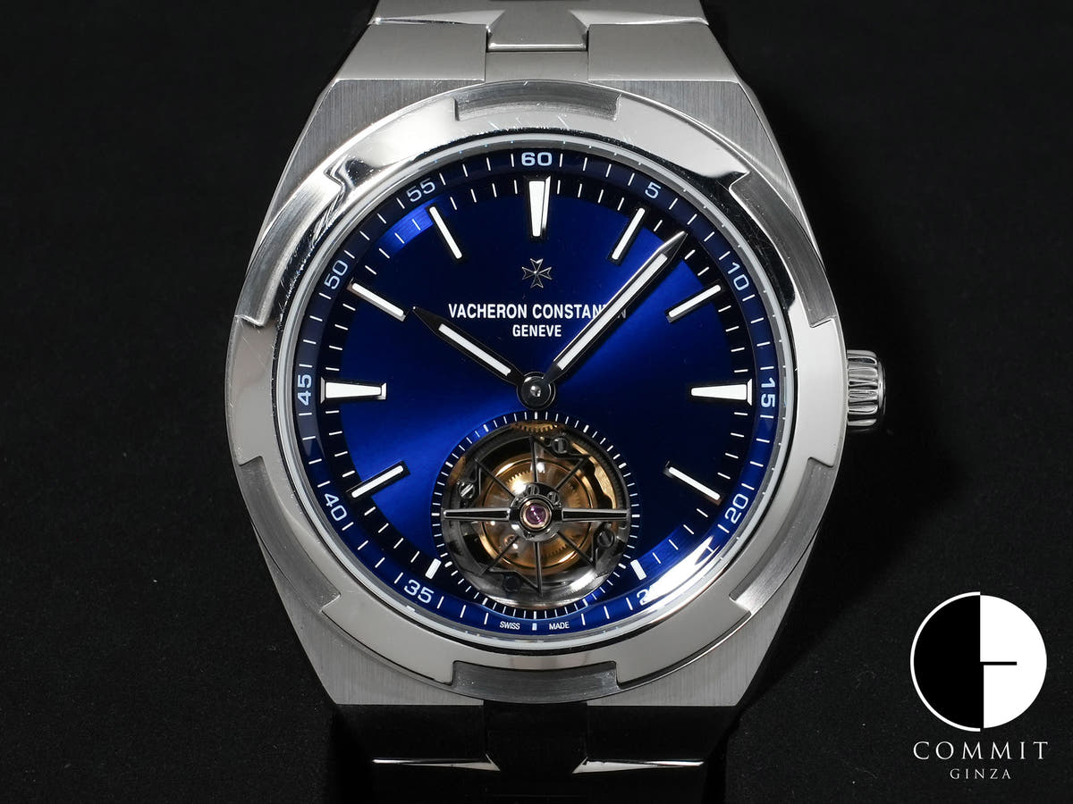 ヴァシュロンコンスタンタン オーヴァーシーズ トゥールビヨン Ref.6000V/110A-B544 ステンレススチール ブルー文字盤 中古 5wdzx3s9