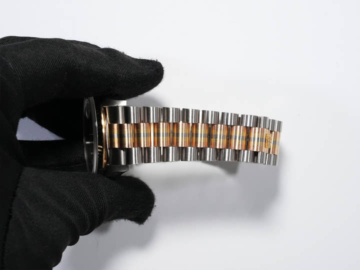 ロレックス デイデイト トリドール Ref.18239A BIC ホワイトゴールド/ピンクゴールド/イエローゴールド シャンパンx10Pダイヤ文字盤 中古 9cb5bwqx