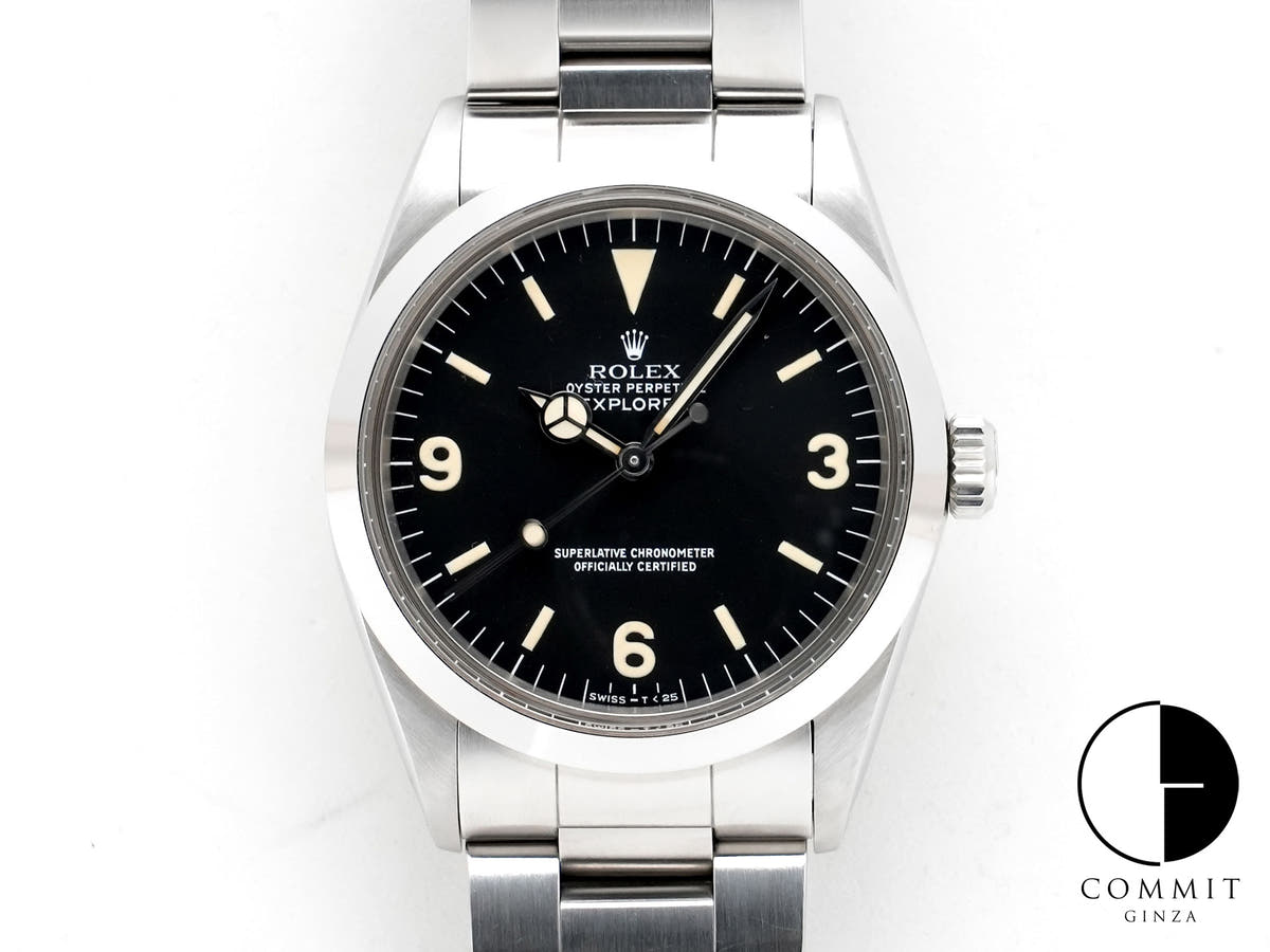 ロレックス エクスプローラーI Ref.1016 ステンレススチール ブラック文字盤 中古 mbxjuoqd