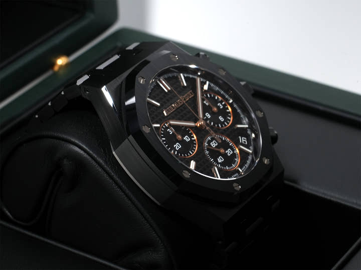 オーデマピゲ ロイヤルオーク クロノグラフ Ref.26240CE.OO.1225CE.02 ブラックセラミック ブラック文字盤 未使用 gz8936n3