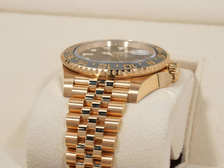ロレックス GMTマスターII Ref.126718GRNR イエローゴールド ブラック文字盤 ジュビリーブレスレット 美品 qanjf5fw