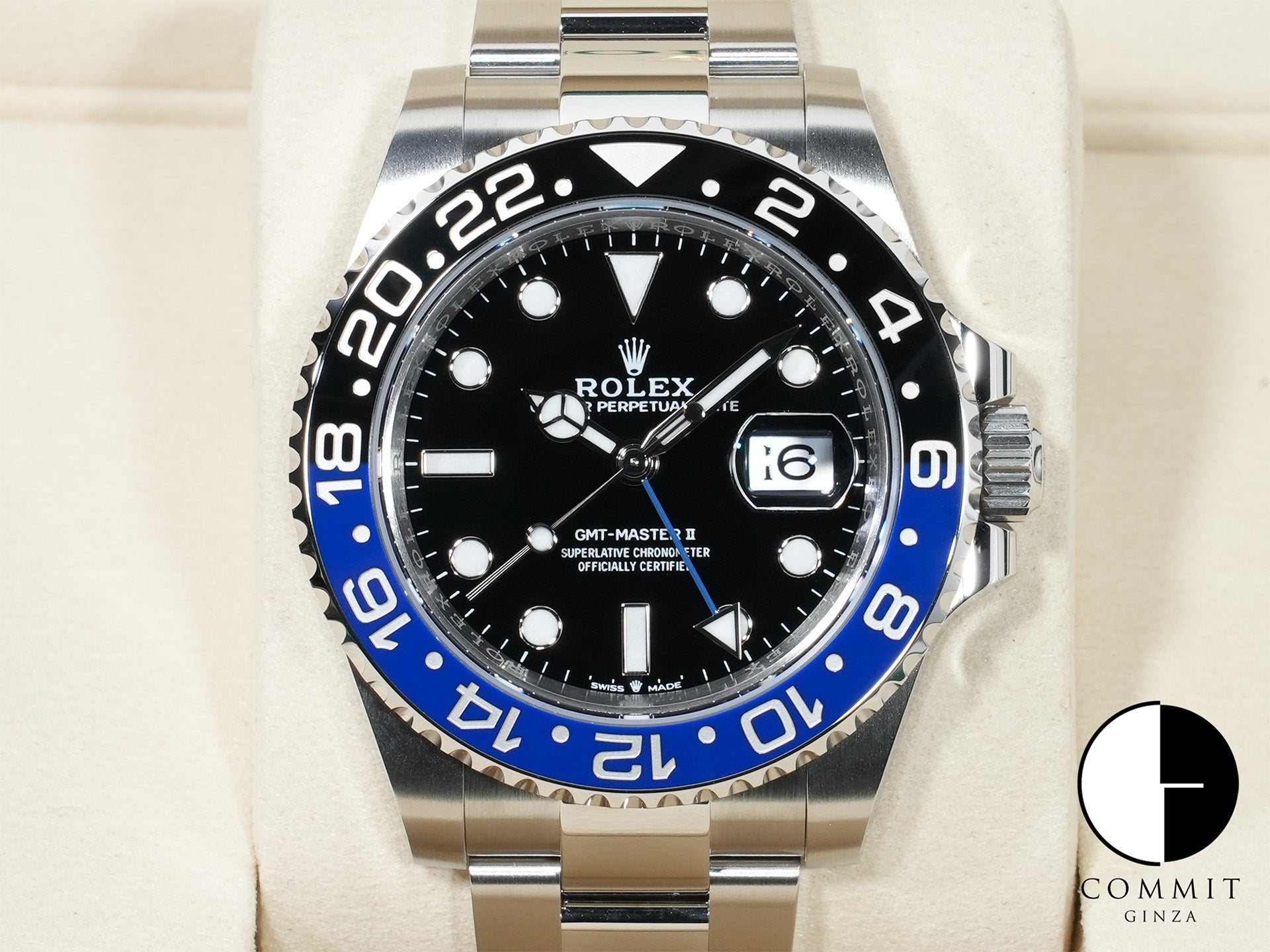 ロレックス GMTマスターII Ref.126710BLNR ステンレススチール ブラック文字盤 オイスターブレスレット 未使用 qu6vftsu