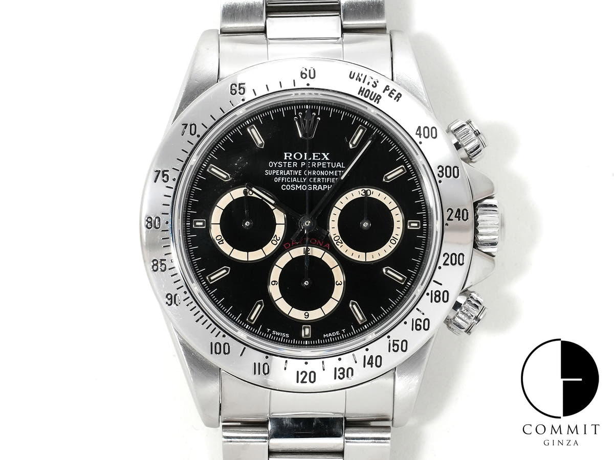 ロレックス デイトナ エルプリメロ Ref.16520 ステンレススチール ブラック文字盤 中古 6p6g4sod