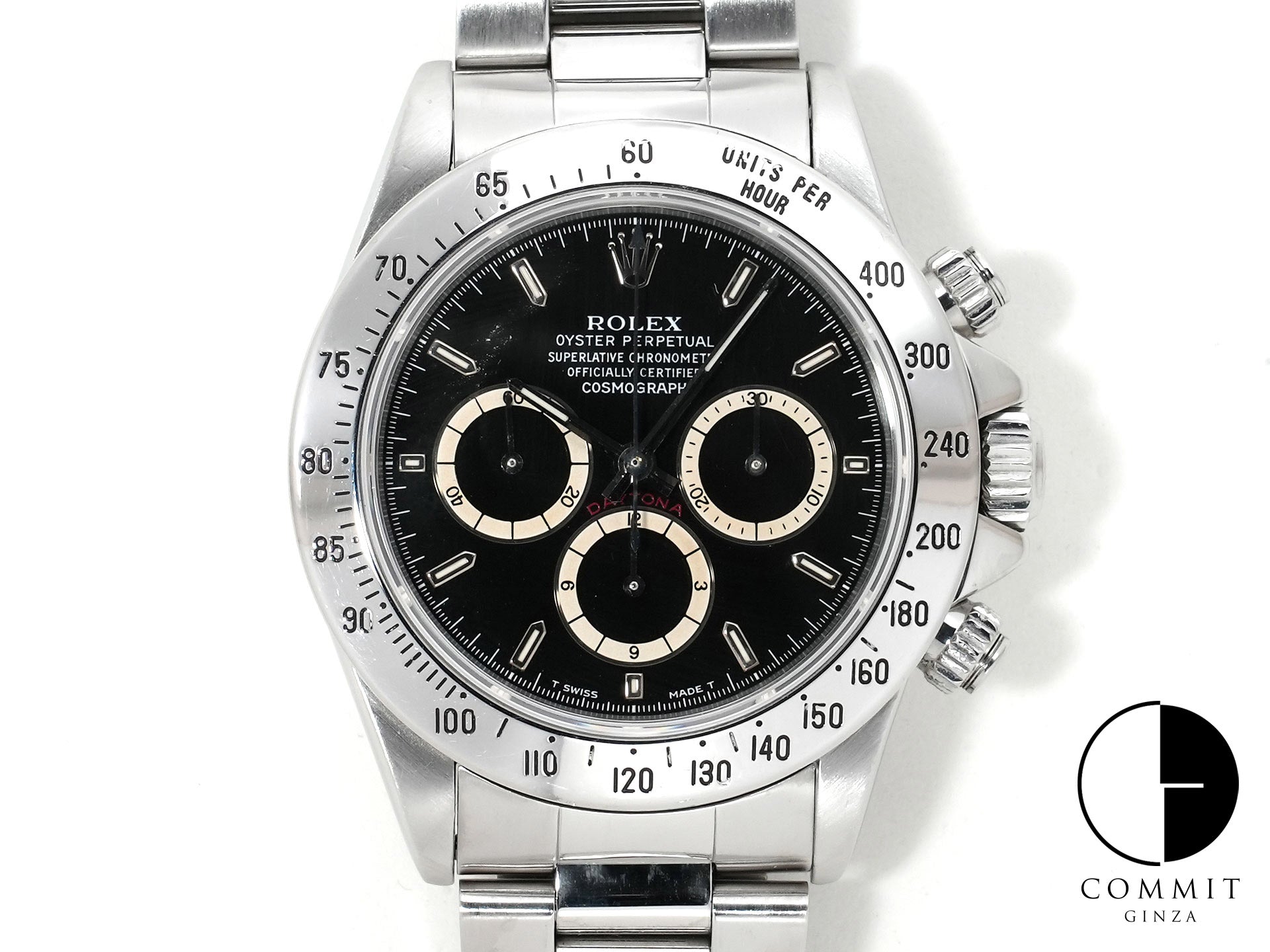 ロレックス デイトナ エルプリメロ Ref.16520 ステンレススチール ブラック文字盤 中古 6p6g4sod