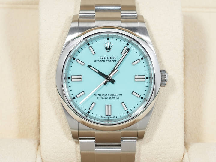 ロレックス オイスターパーペチュアル36 Ref.126000 ステンレススチール ターコイズ文字盤 未使用 hrx3rjbw