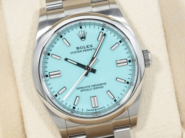 ロレックス オイスターパーペチュアル36 Ref.126000 ステンレススチール ターコイズ文字盤 未使用 hrx3rjbw