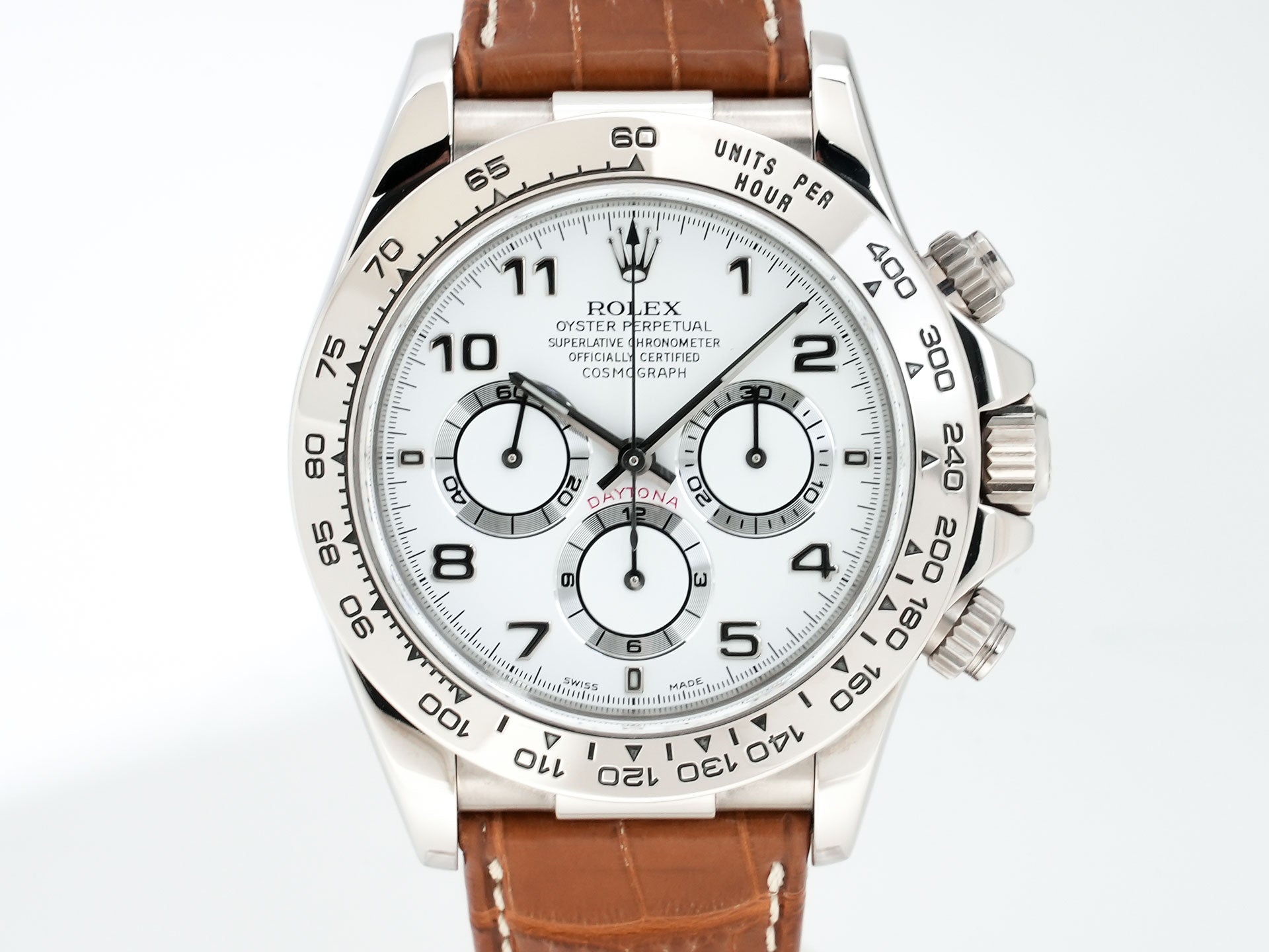 ロレックス デイトナ エルプリメロ Ref.16519 ホワイトゴールド ホワイトアラビア文字盤 美中古 7mci8sbd