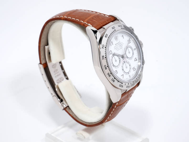 ロレックス デイトナ エルプリメロ Ref.16519 ホワイトゴールド ホワイトアラビア文字盤 美中古 7mci8sbd