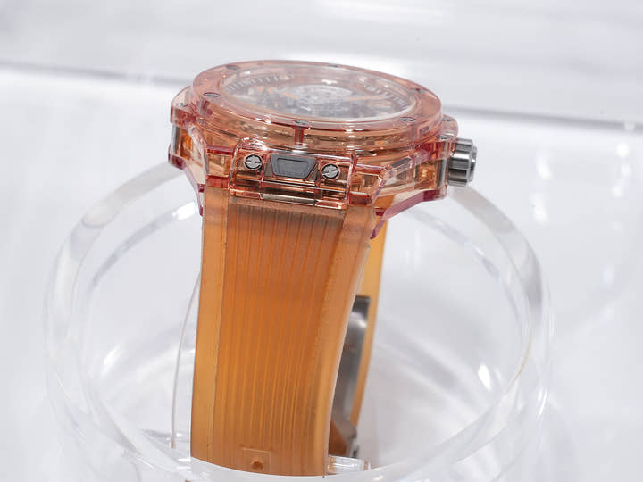 ウブロ ビッグ・バン トゥールビヨン オートマティック オレンジサファイア Ref.419.JO.0120.RT オレンジサファイア スケルトン文字盤 美品 oz4k4cbt