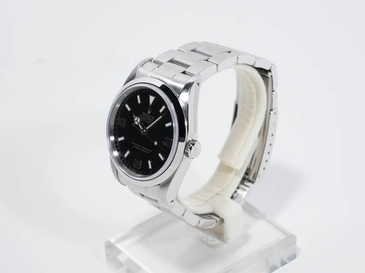 Rolex Explorer I Ref. 14270 Stainless Steel Black Dial Oyster Bracelet Excellent Condition zztdh5b2