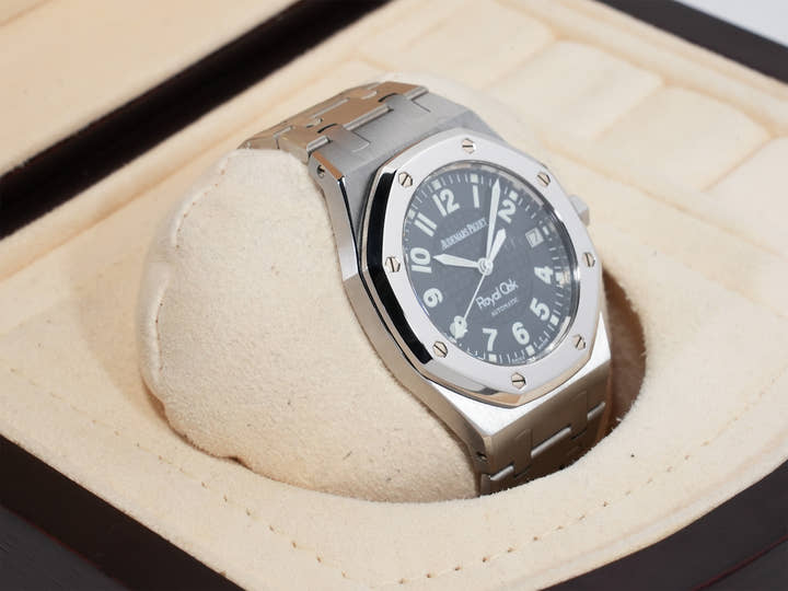 Audemars Piguet Royal Oak Nickel Faldo Ref. 15190SP.OO.0789ST.01 Stainless Steel/Platinum Black Dial Excellent Condition hvrapa6z