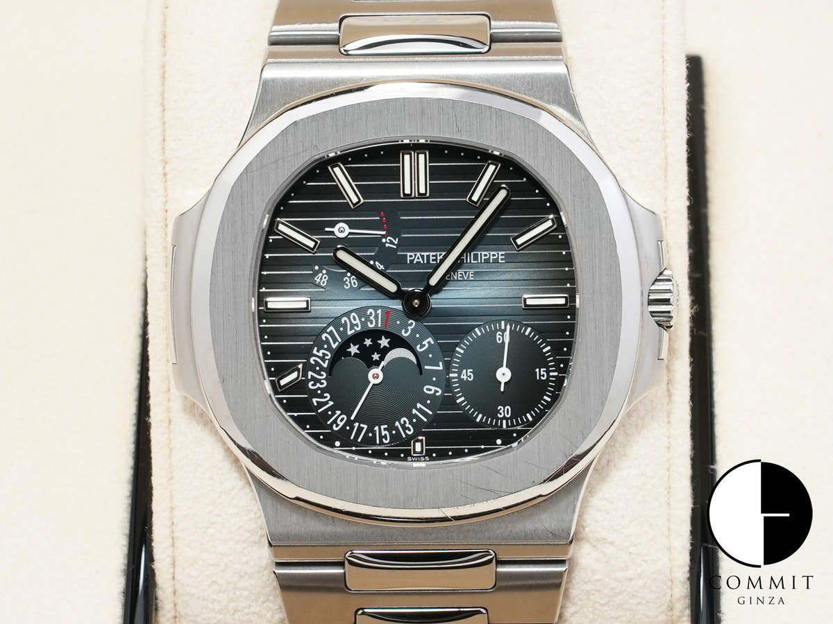 Patek Philippe Nautilus Petite Complication Ref. 5712/1A-001 Stainless Steel Blue Dial Pre-owned y57pc952