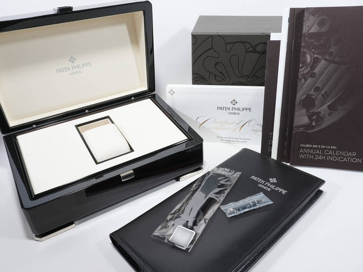 パテックフィリップ ノーチラス アニュアルカレンダー ムーンフェイズ Ref.5726A-001 ステンレススチール ブラック文字盤 美品 75ga46qo