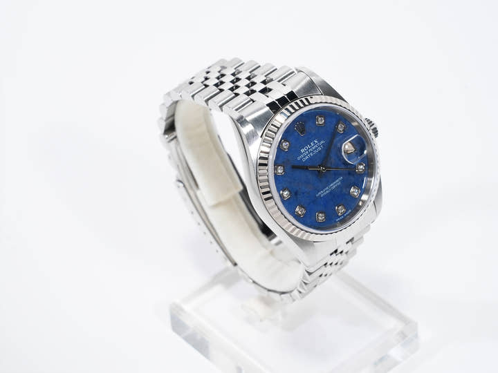 ロレックス デイトジャスト36 Ref.16234G ステンレススチール/ホワイトゴールド ソーダライト文字盤 ジュビリーブレスレット 美中古 vfjnkyhn