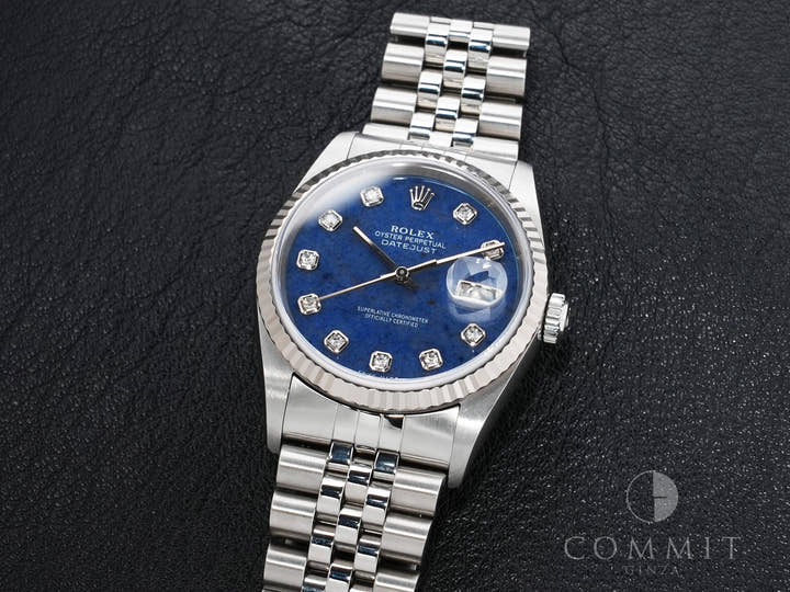 ロレックス デイトジャスト36 Ref.16234G ステンレススチール/ホワイトゴールド ソーダライト文字盤 ジュビリーブレスレット 美中古 vfjnkyhn