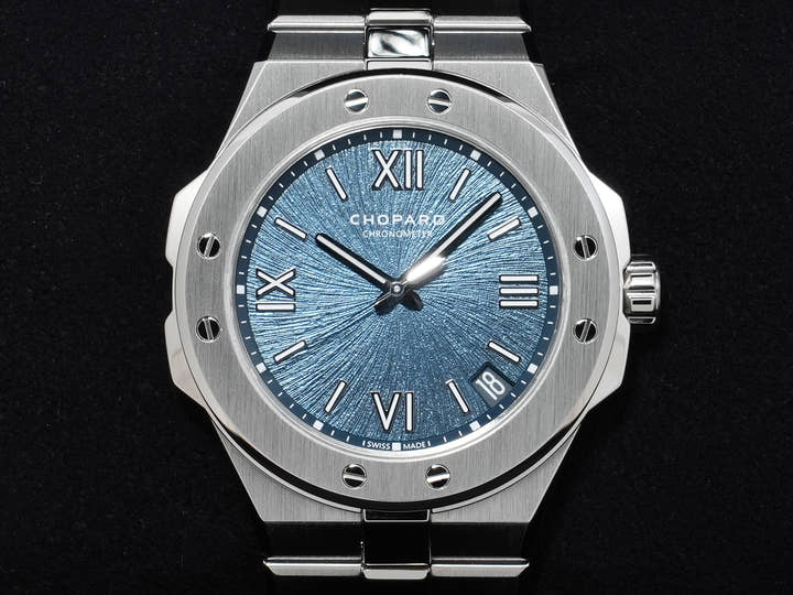 Chopard Alpine Eagle 41 Ref. 298600-3001 Stainless Steel Blue Dial Excellent Condition gaze6fqf