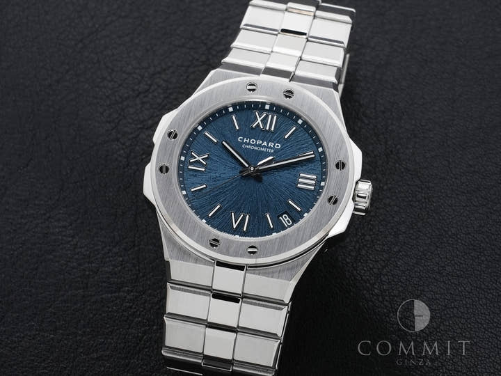 Chopard Alpine Eagle 41 Ref. 298600-3001 Stainless Steel Blue Dial Excellent Condition gaze6fqf