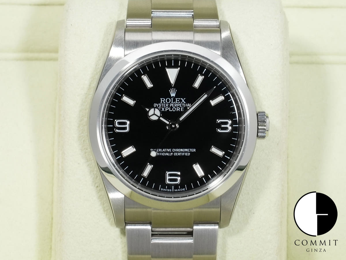 Rolex Explorer I Ref. 114270 Stainless Steel Black Dial Oyster Bracelet Unused qmu3g9ea