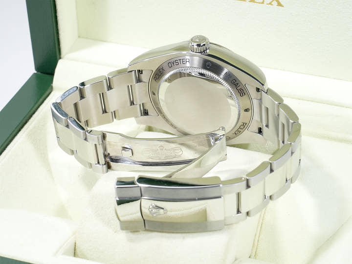 Rolex Milgauss Ref. 116400 Stainless Steel White Dial Excellent Condition Pre-Owned 2muvf7hd