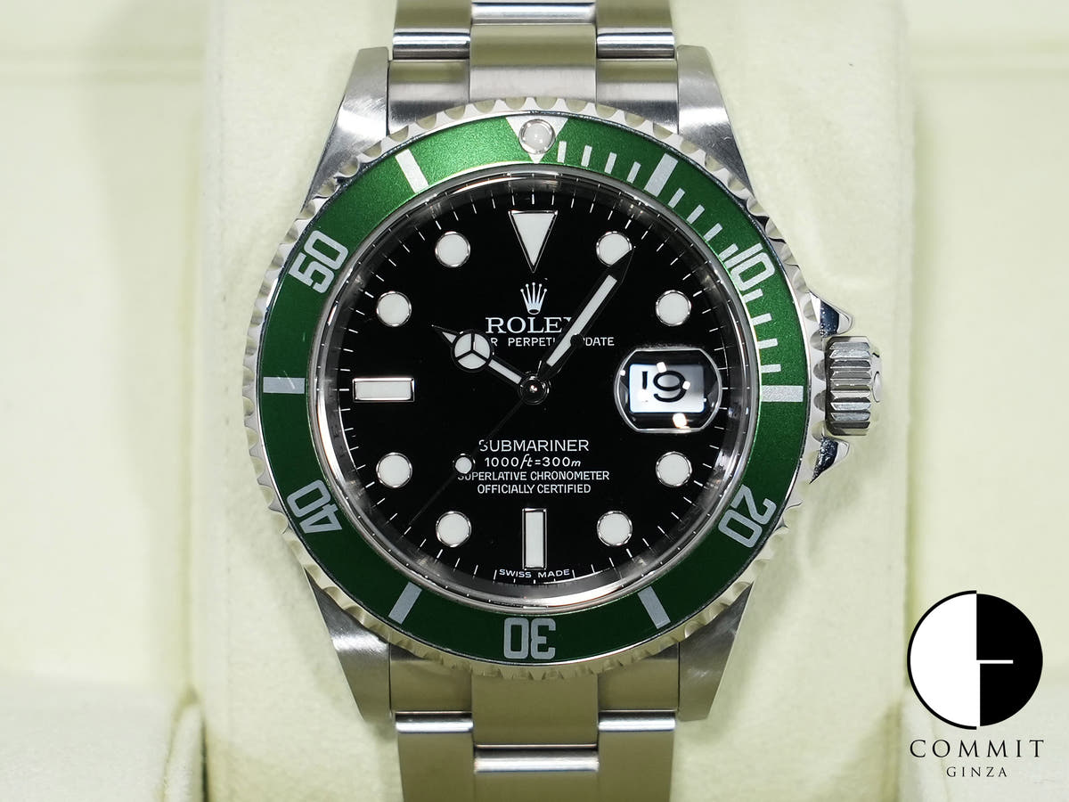 Rolex Submariner Date Ref. 16610LV Stainless Steel Black Dial Excellent Condition fk692b62