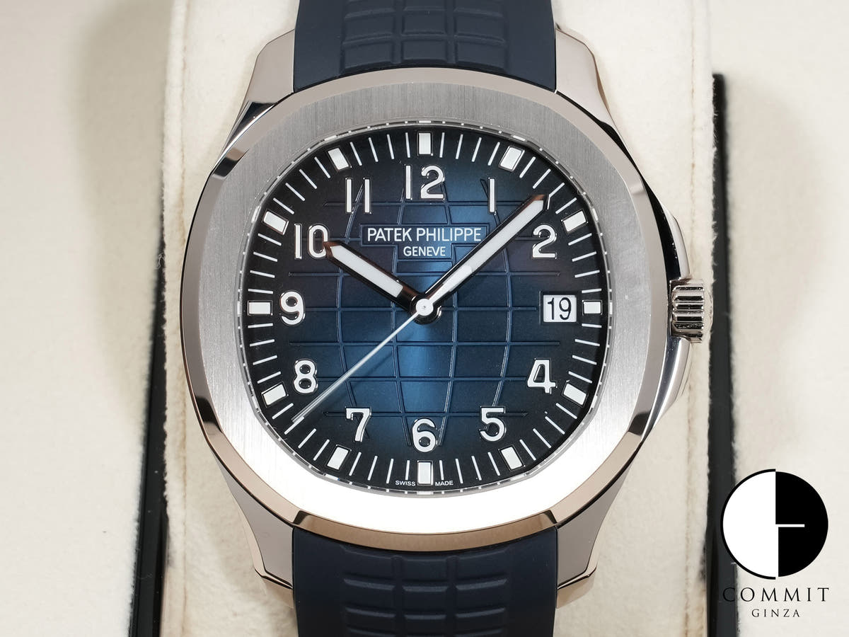 Patek Philippe Aquanaut Ref. 5168G-001 White Gold Midnight Blue Dial Unused r5ez6uz4