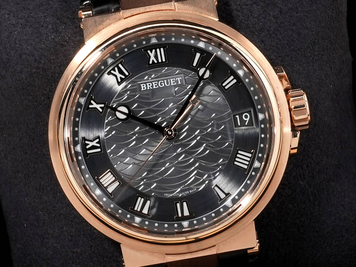 Breguet Marine Ref. 5517BR/G3/9ZU Rose Gold Slate Dial Excellent Condition uhjz2nrc
