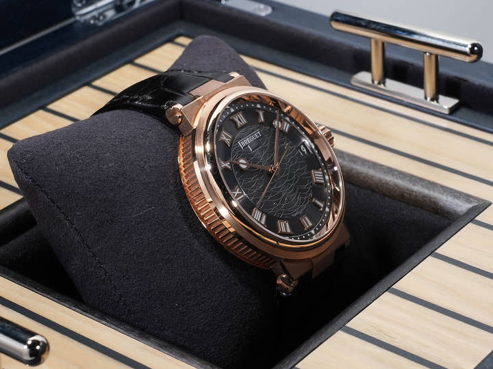 Breguet Marine Ref. 5517BR/G3/9ZU Rose Gold Slate Dial Excellent Condition uhjz2nrc