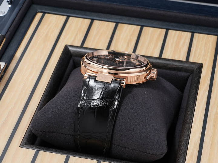Breguet Marine Ref. 5517BR/G3/9ZU Rose Gold Slate Dial Excellent Condition uhjz2nrc