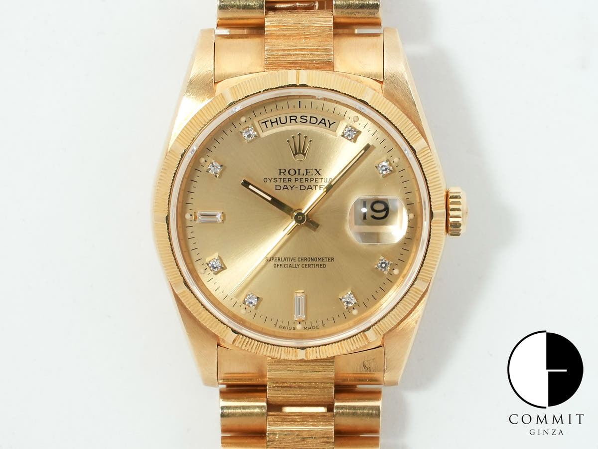 Rolex Day-Date Ref. 18248A Yellow Gold with Champagne Gold Dial, Pre-owned (w8fcggyj)