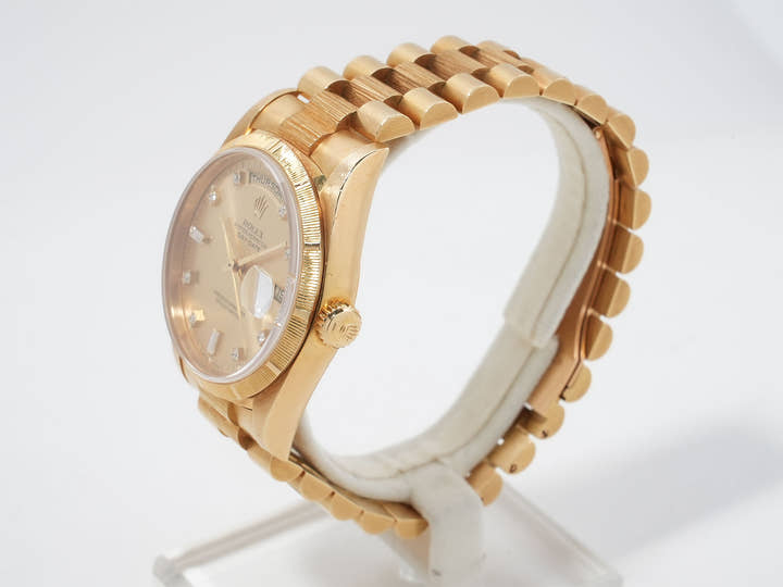Rolex Day-Date Ref. 18248A Yellow Gold with Champagne Gold Dial, Pre-owned (w8fcggyj)
