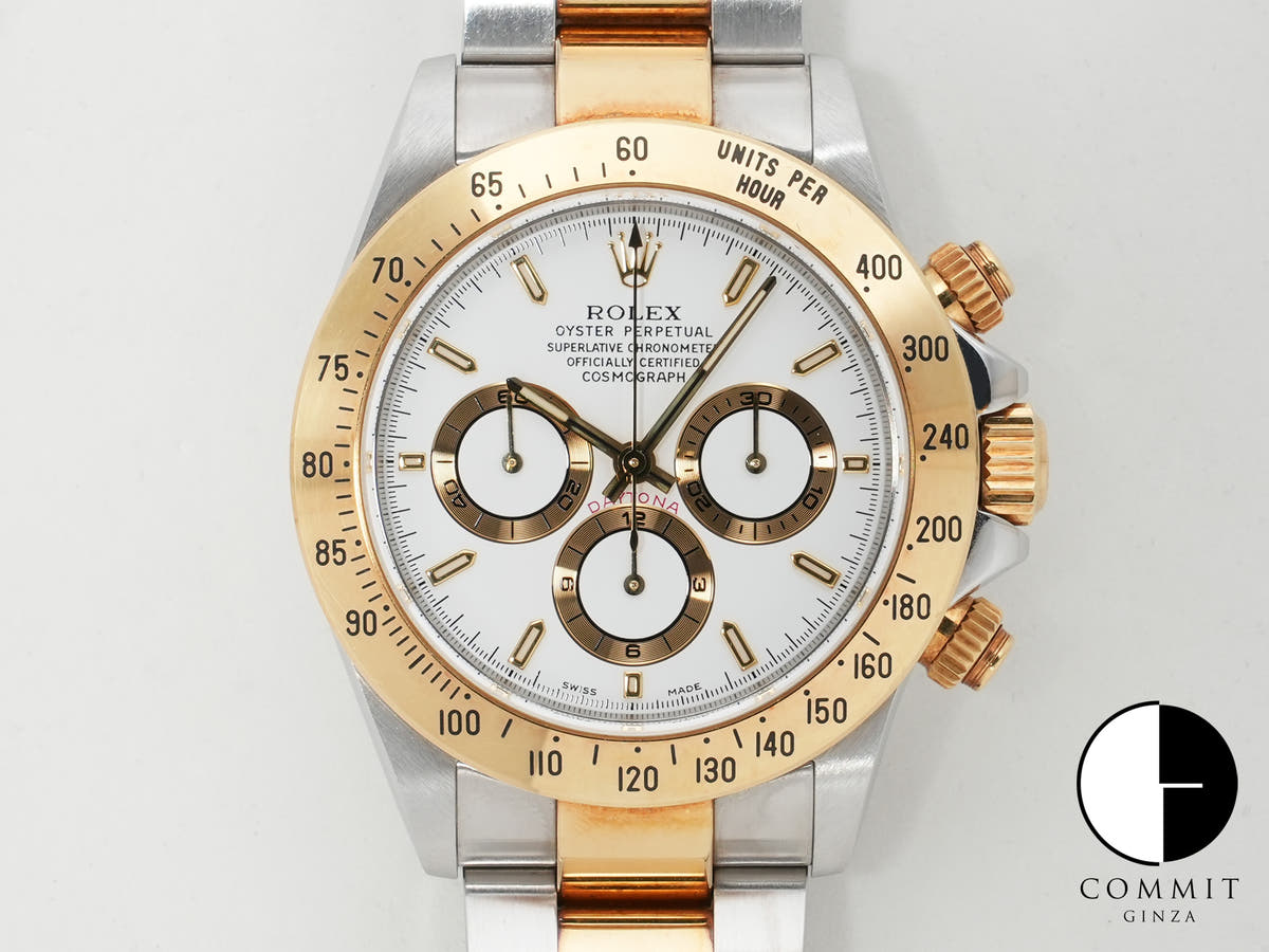 Pre-owned Rolex Daytona El Primero Ref. 16523 Stainless Steel/Yellow Gold White Dial 3gj5qqru