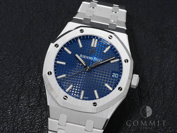 オーデマピゲ ロイヤルオーク Ref.15503BC.OO.1220BC.01 ホワイトゴールド ブルー文字盤 極美品 dt9u75er